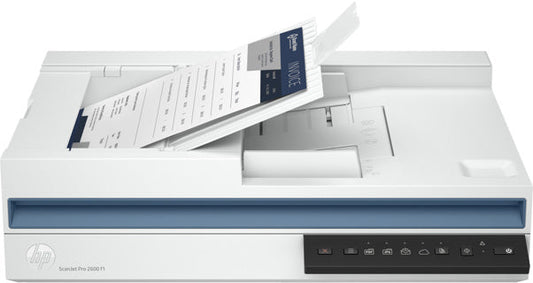 HP ScanJet Pro 2600 f1 Scanne 600dpi 25 ppm/50 IPM ADF R/V 60P one pass  12 Mois