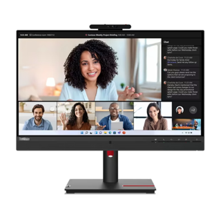 LENOVO ThinkVision T24mv-30  23.8 FHD IPS HDMI USB C Ethernet Speakers ,Webcam 36M