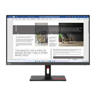 LENOVO S27i-30 27.0'' Monitor, IPS panel , 1920 x 1080, VGA HDMI 1.4 ,Cables included - HDMI 36M