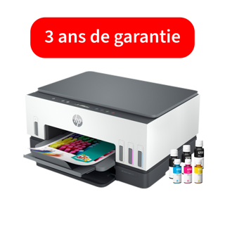 HP Smart Tank 670 All-in-One Printer MFP 3en1 Wifi Couleur A4 R/V 12 B&WPPM 7PPMCOL 12M