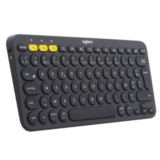 LOGITECH K380 Multi-Device Bluetooth® Keyboard - DARK GREY - FRA - CENTRAL 12M