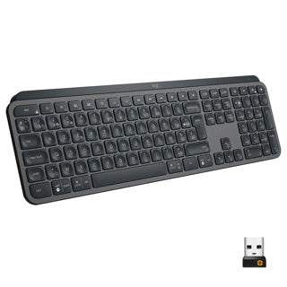 Logitech MX Keys Advanced Wireless Illuminated Keyboard - GRAPHITE - FRA - 2.4GHZ/BT CENTRAL 12M