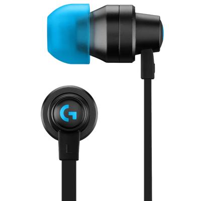 LOGITECH G333 Wired Gaming Earphones - BLACK - 3.5 MM