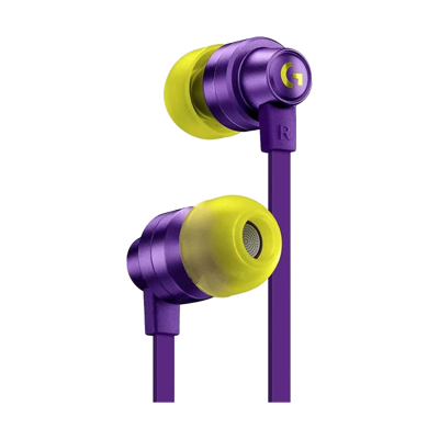 LOGITECH G333 Wired Gaming Earphones - PURPLE - 3.5 MM