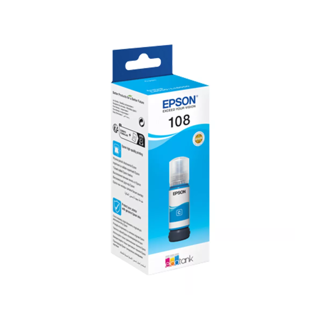 EPSON 108 EcoTank Cyan ink bottle pour L8050