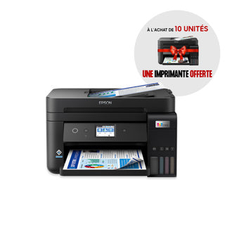 10 Epson Jet d'encre L6290 MFP 4en1 Réseau Wifi Couleur + 1 imprimante offerte