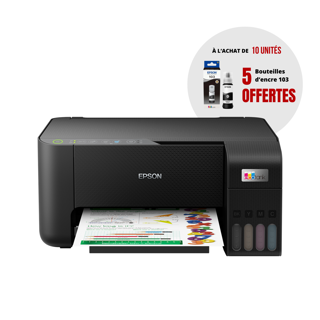 Epson 10  L3250 MFP 3en1 Wifi Couleur + 5 bouteille 103 BLACK