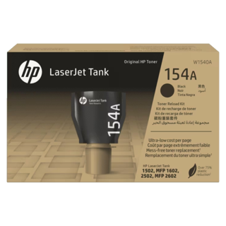 HP 154A Black Original LaserJet TankToner Reload Kit 2500 Pages LaserTank 1502 1602 MFP 1602 2602 3M