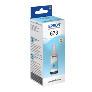 Epson T6735 Light Cyan ink bottle 70ml pour L800