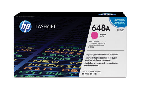 HP 648A Magenta Original LaserJet Toner CartridgeHP CLJ CP4025/4525 Magenta Crtg