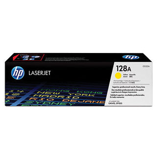 HP 128A Yellow Original LaserJet Toner CartridgeHP CLJ CP1525/CM1415 Yellow Crtg