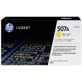 HP 507A Yellow Original LaserJet Toner CartridgeHP LJC MFP M575/M570/M551 Yellow Crtg