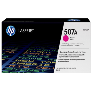 HP 507A Magenta Original LaserJet Toner CartridgeHP LJC MFP M575/M570/M551 Magenta Crtg