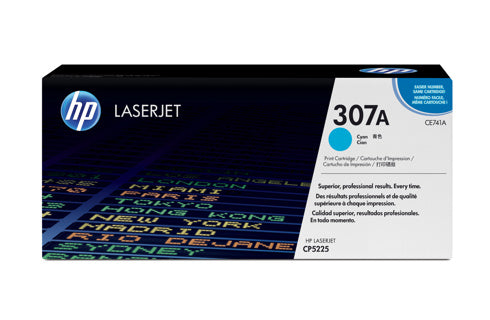 HP 307A Cyan Original LaserJet Toner CartridgeHP CLJ CP5225 Cyan Crtg