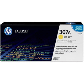 HP 307A Yellow Original LaserJet Toner CartridgeHP CLJ CP5225 Yellow Crtg