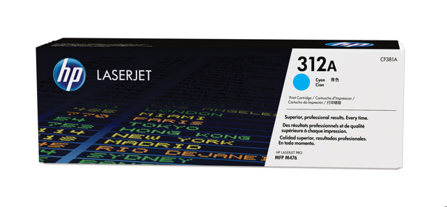 HP 312A Cyan Original LaserJet Toner Cartridge HP CLJ M476 Cyan Crtg