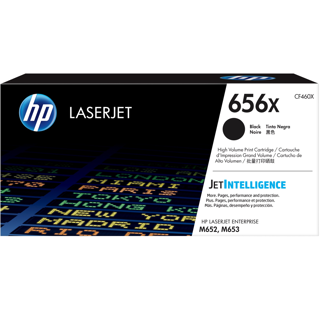 HP 656X Black LaserJet Toner Cartridge 27 Pages pour M653 séries