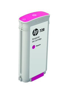 HP 728 130-ml Magenta DesignJet Ink Cartridge HP Designjet T730/T830