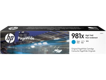 HP 981X High Yield Cyan Origina PageWide CartridgeHP PageWide 556/586