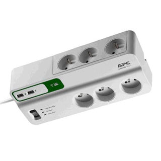 APC Essential SurgeArrest 6 prises avec 2 USB 5V 2