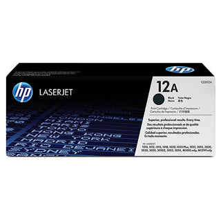 HP 12A Black Original LaserJet Toner CartridgeHP LJ 1000/3000 Black Crtg