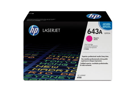 HP 643A Magenta Original LaserJet Toner CartridgeHP CLJ 4700 Magenta Crtg