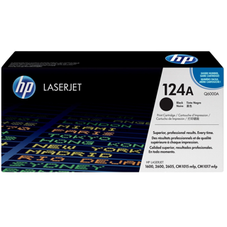 HP 124A Black Original LaserJet Toner CartridgeHP CLJ 2600/2605/1600 Black Crtg