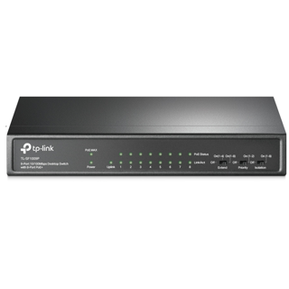 Tplink Switch de bureau 9 ports 10/100 Mbps avec PoE + 8 ports