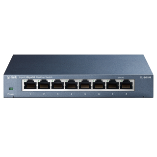 Tplink Switch de bureau 8 ports Gigabit - Boîtier métal