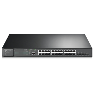 Tplink Switch administrable JetStream 24 ports PoE+ Gigabit et 4 ports 10GE SFP+ L2+