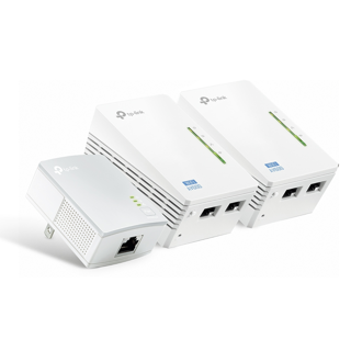 Tplink Extender AV500 2-port Powerline Wi-Fi Extender 3-pack KIT 500 Mbps