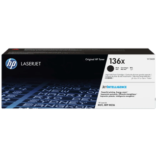 HP 136X Black Original LaserJet Toner Cartridge 2600 Pages pour M211 M236 3 Mois