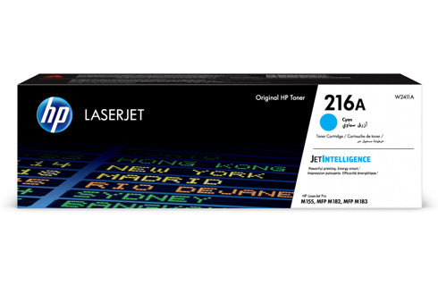 HP 216A Cyan Original LaserJet Toner Crtg 850 Pages pour M155, MFP M182, MFP M183, MFP M183fw